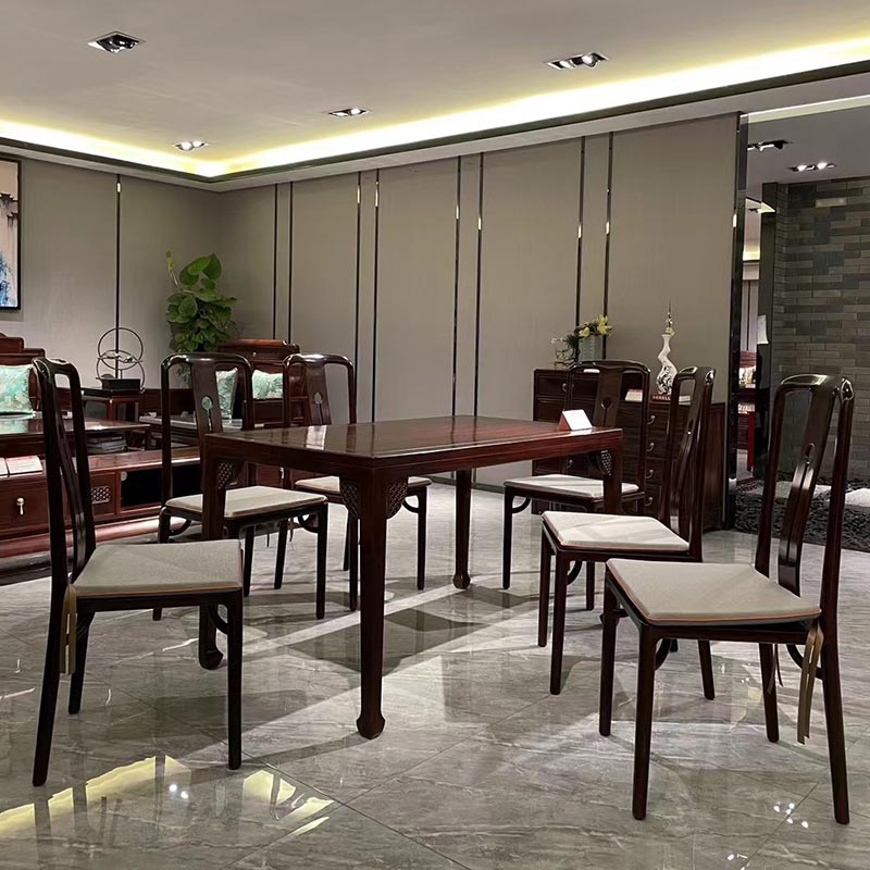 Nouvelle table à manger rectangulaire chinoise